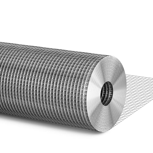 1/4 inch 36in x 50ft Hardware Cloth Chicken Wire Fencing 23G, Hot Dipped Galvanized After Welding, Wire Mesh Roll, Garden Fence, Poultry and Rabbit Barrier, Outdoor Metal Fencing - size: 1/4inch 36"x50'