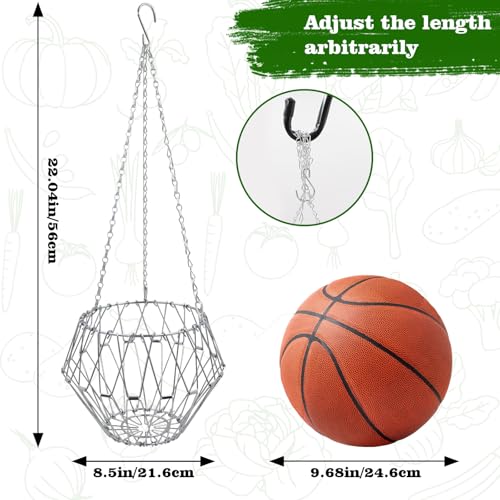 Hanging Chicken Feeder, Metal Chicken Treat Dispenser with Chain and Stand Pole, Chicken Enrichment Toys, Chicken Coop Accessories for Hens, Turkeys, Ducks, Geese, and Other Poultry