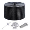 Solar Panel Bird Guard Kit, 6in x 100ft PVC Coated Heavy Duty Steel Mesh with 60 PCS Clips, Pigeon & Squirrel Critter Guard, Roof Protection Net, Rodent Prevention System for Solar Panels