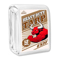 8x20 Feet 12mil Waterproof Tarp Heavy Duty UV Resistant White - color: White, size: 8x20