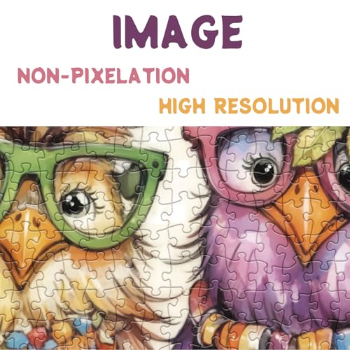 Colorful Chicken Puzzles for Adults 1000 Pieces, Funny Pretty Bird Jigsaw Puzzles, Cute Animal Art Puzzles - color: Stylish Chicks