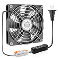 140mm EC Fan, 140x140x25mm EC Axial Fan, Dual Ball Bearing,AC 110V 120V 220V 240V Cooling Fan,with AC ON/Off Switch Cable,for DIY Cooling,Case, Cabinet,Exhaust Projects - size: 140mmx25mm Axial