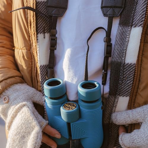 Nocs Provisions Field Issue Compact 10x32 Waterproof Binoculars Shockproof | Fogproof, 10X Magnification, Bak4 Prism, Multi-Coated Lenses for Adults & Kids, Bird Watching, Hunting & Wildlife Viewing - color: Marianas (Blue), size: 10x32