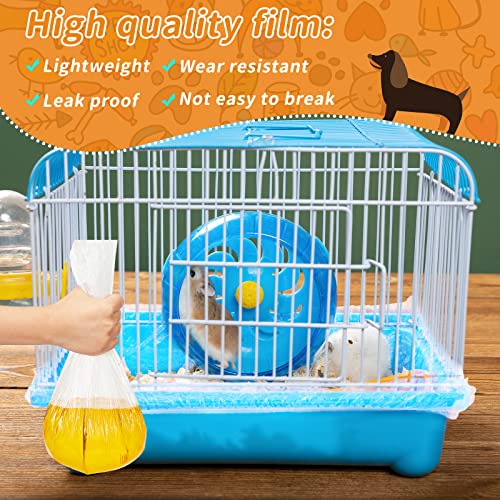 Tondiamo 50 Pcs Cage Liners for Small Animals Disposable Hamster Tray Clear Box Leak Proof Guinea Pig Cage Liner Bag Litter Toilet Film for Rabbit Bunny Hamster Hedgehog (Medium) - size: Medium
