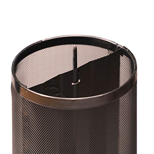 Nature's Rhythm Metal Hopper Bird Feeder Two Chambers，Heavy Duty Mesh Metal Dual Seed Compartments Outdoor Hanging Wild Bird Feeder with 10 Feeding Ports,10lbs Seed Capacity