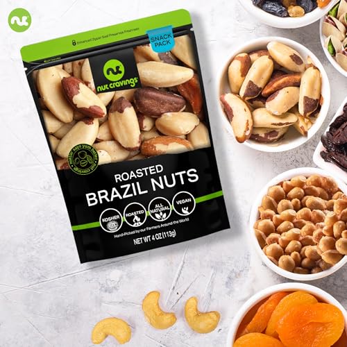 NUT CRAVINGS - Dried Fruit & Mixed Nuts Basket (6 Assortments of 4 oz) | in Green Box Food Arrangement 1.5 lb, Healthy Snack Care Package, Kosher - style: Variety Bags (6 Assortment)