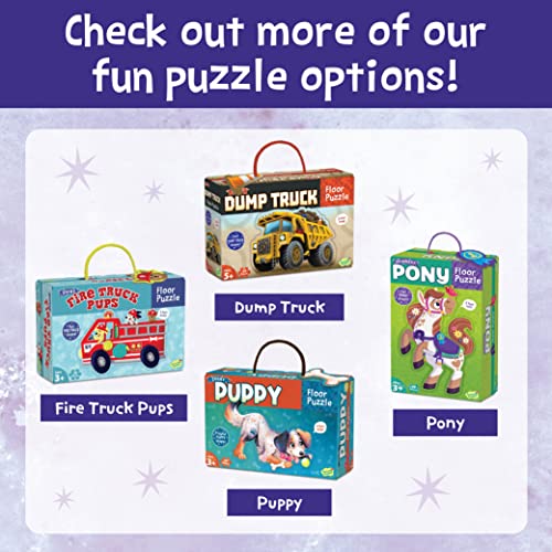 Peaceable Kingdom Jumbo Butterfly Floor Puzzle 53 Pieces | A 53-piece floor puzzle that builds focus and patience. Includes corded Handle for Easy Carrying. Ages 5+. - style: Butterfly