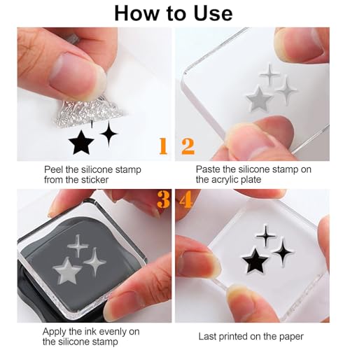 Moon Clear Silicone Stamps - Transparent Rubber Stamps for DIY Embossing, Card Making, Album & Paper Crafts - color: Moon and Divination