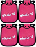 4 PCS Chicken Saddles for Hens, Adjustable Strap Chicken Aprons, Lightweight Breathable Hen Back Protector Fits Medium and Large Size Hens