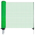 HIDALIFE Temporary Fence with Posts,3‘x50‘ Safety Barrier for Dog Snow Plastic Mesh Fencing with Fiberglass Stake Windbreak Rope,Movable Fencing Roll for Garden Backyard Outdoor Animal Protect - size: 3'x50'