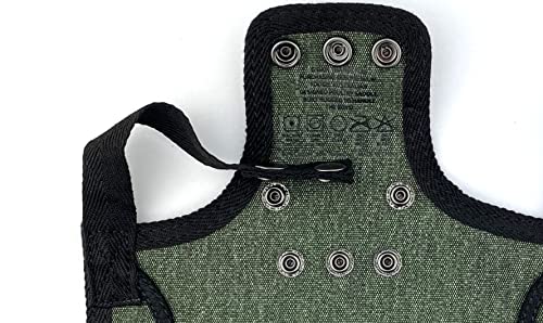 DOWN UNDER OUTDOORS 4 Pack Medium-Large Chicken Saddle, Hen Apron (Green) | Adjustable Straps, Chicken Apron, Poultry Saver, Pet Supplies, Including Shoulder Cover, 14 oz Breathable Cotton Canvas - color: green