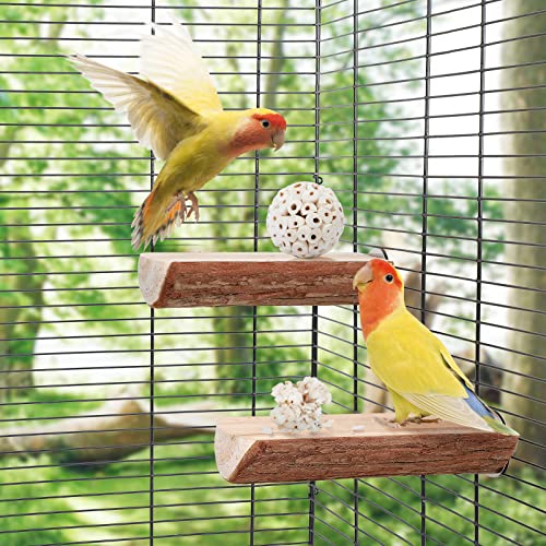 andwe Bird Toy Sola Ball Chew Shredding Toy, Pack of 6 | Fun & Easy to Shred, Natural Soft Foraging Ball For Cockatiel Conure Quaker Parrot Budgie Parakeet - size: Style 1 (Pack of 6)