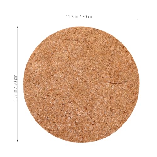 TOYANDONA 4pcs Coconut Coir Chicken Nesting Pads for Coop Box, 30cm Breathable Hatching Mat 0.6-0.8cm Thickness, Reusable Egg Nesting Liners Suitable for Poultry and Small Animals