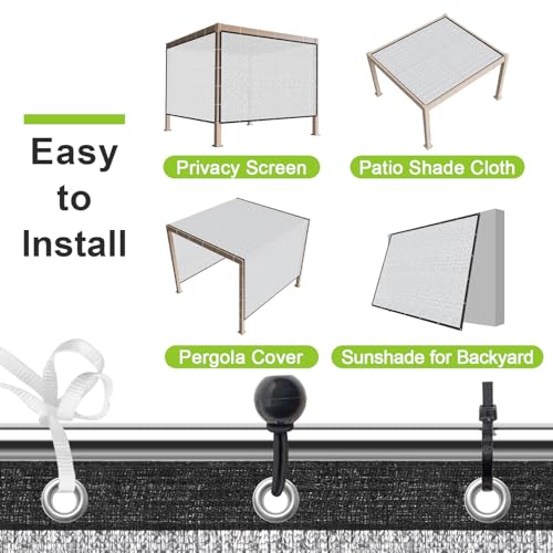 SUNNY GUARD 99% Aluminum Sun Shade Cloth, 6.5x10FT Heat Reflective Tarp | Reflective Aluminum Shade Cloth Blocks 99% Sunlight, Reduces Heat Buildup, and Keeps Gardens, Greenhouses and Cars Cooler - color: Sliver-99% Shade, size: 6.5x10FT