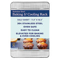 Durable Cooling Rack for Cooking and Baking - 11.5" x 16.5" | Professional Grade Premium 100% Stainless Steel, Baking Rack, Roasting, Grilling, Dishwasher Safe, Oven Safe, Wire Rack - size: 11.5" x 16.5" 1-Pack