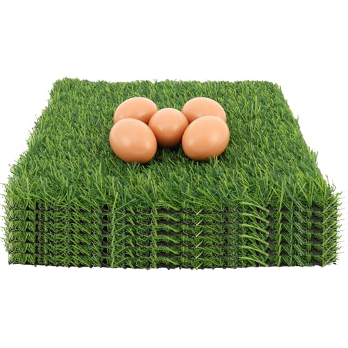 Nesting Pads for Chicken Accessories, 6 Pack Chicken Nesting Pads, 12"x 12" Nesting Box Pads for Chicken Bedding, Washable Reusable Chicken Nest Liners for Laying Eggs, Chicken Supplies - color: Green