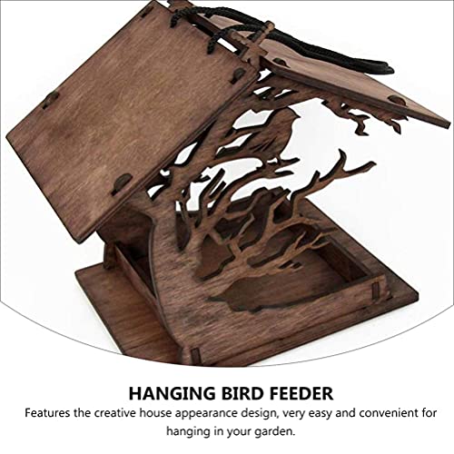 Creative Hanging Bird Feeder Bird Feeder Ornament for Outdoor Garden Decor Easy to Assemble House Shape Design and Compact to Enjoy Feeding
