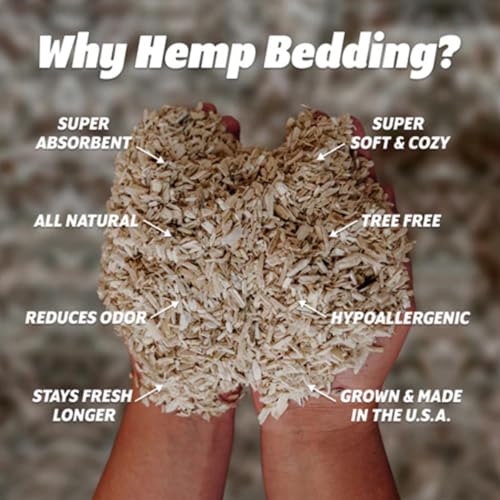 Eaton Pet and Pasture Hemp Bedding for Chickens, Rabbits, Small Pets, 33 Lb - size: 33 Pound (Pack of 1)