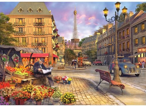 Anatolian Puzzle - Paris Street Life, 1500 Piece Jigsaw Puzzle, #4542 - color: Paris Street Life
