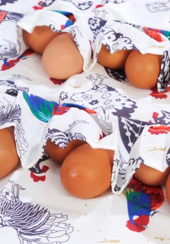 Sefiron Chicken Egg Collecting Apron,12 Deep Pockets for Hense,Duck,Goose Eggs - color: White