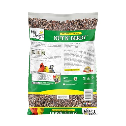 Wild Delight 366200 20-Pound Nut N-Berry Birdfood, 20 lb - size: 20 Pound (Pack of 1), style: Nut N' Berry-20lb