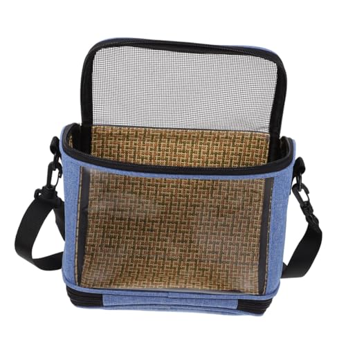 Transparent Crossbody Parrot Carrier Bag with Widened Strap Portable Bird Travel Pouch for Parakeet and Cockatiel Clear Window Design for Easy Viewing Lightweight Handheld Pet