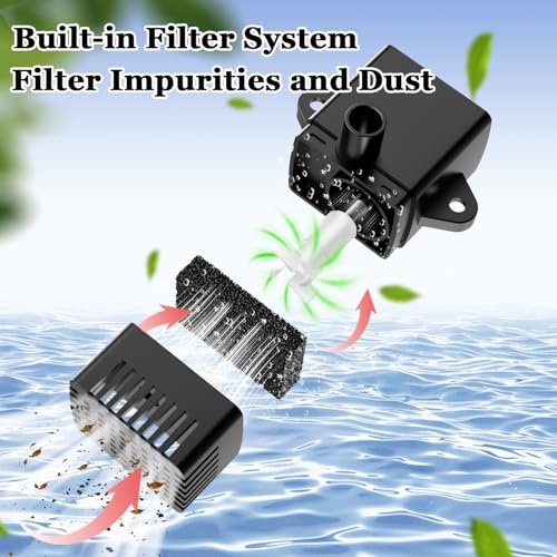 Yzert Solar Fountain Glass 3.5W 2000mAh, Indicator, Cloudy Day, Bird Bath | Solar Water Fountain Pump with 7 Nozzles, 4 Fixer Rods, Work in Shadow for Gardens, Ponds, Pools, Outdoors