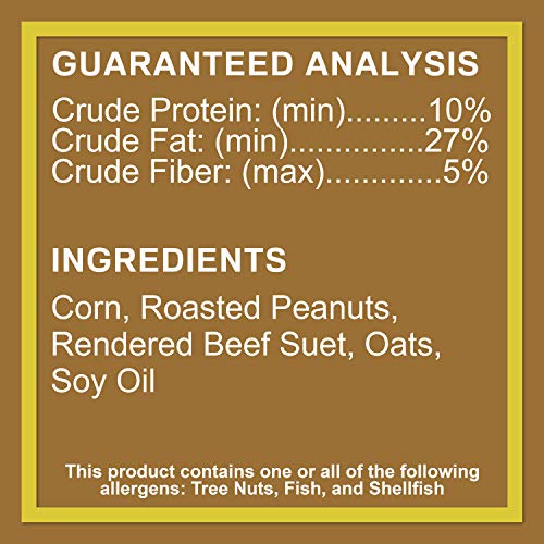 C&S Peanut Delight No Melt Suet Dough, 12/pack 11.75 Ounces - style: Peanut 12-Pack