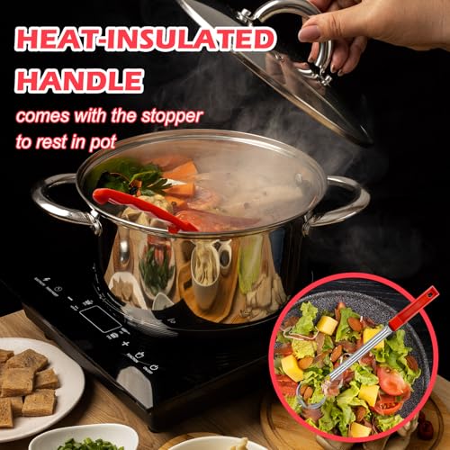 2 Pcs Dog Food Scoop 1/4 Cup Stainless Steel Dog Food Measuring Cups Long Handled Scoop for Dogs Cats Birds and Rabbits Food (1/4 CUP) - size: 1/4 CUP