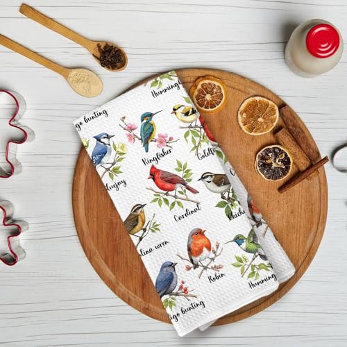 Bird Gifts Kitchen Towels, Birds Gifts for Lovers Women, Birds Birder Dish Towels for Kitchen,Bird Decorative Hand Towels for Bathroom Dish Cloths & Dish Towels - color: Color-13