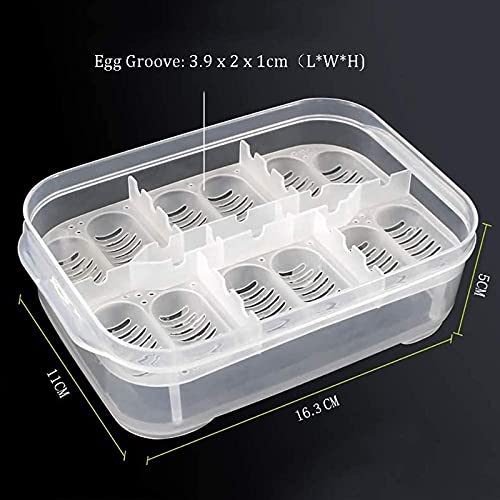 Still Awake Reptile Egg Incubator Professional Hatcher Hatching Box Case Tray Plastic Breeding Incubator for Hatching Snake,Lizards, Reptiles,Gecko(12 Slots with Thermometer)