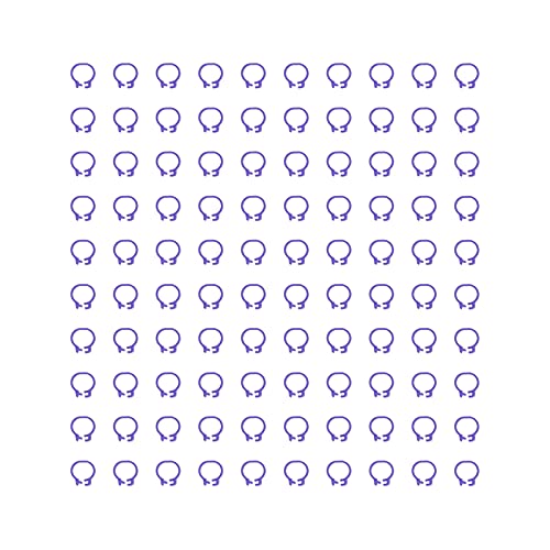 Omabeta 100PCS Reusable 8mm Pigeons Identification Leg Rings for Easy Dovecot Management and Marking, Lightweight Plastic Bands for Poultry Supplies (Purple) - color: Purple