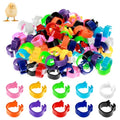 100PCS 10mm Coturnix Quail Leg Bands, Baby Chick Band, Dove Leg Bands, Quail Bird Identification Clip on Baby Poultry Foot Rings for Bantam Finch Dove Lovebird Coturnix Quails Small Birds