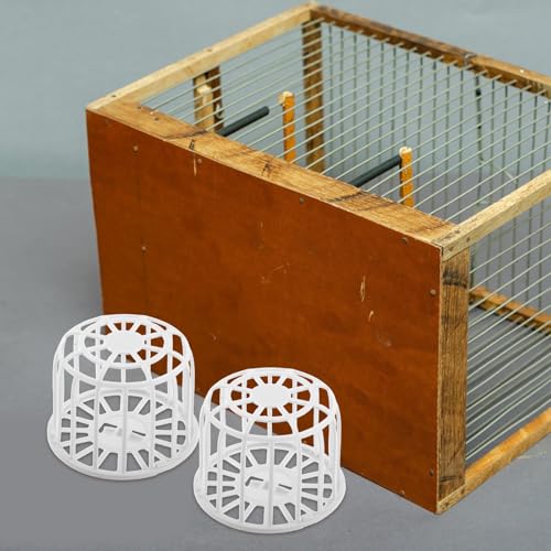 Abaodam 4Pcs Finch Plastic Bird Nest Box 2.95 X 2.95 X 2.36 in Canary Nesting Box for Breeding Cage Bird Nest Storage Basket for Small Birds Parrot Cage Accessories