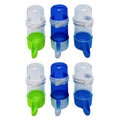 POPETPOP Automatic Pet Water Bowls 6-Pack 5.12 Inch Portable Bird Drinking Fountains for Parrots and Small Birds Leakproof Water Dispensers for Bird Cages and Outdoor Use