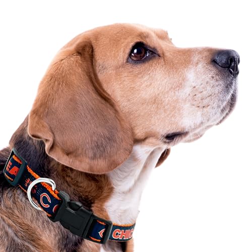 Pets First NFL Chicago Bears Pet Collar, Medium, CHI-3036-MD - color: Chicago Bears, size: Medium
