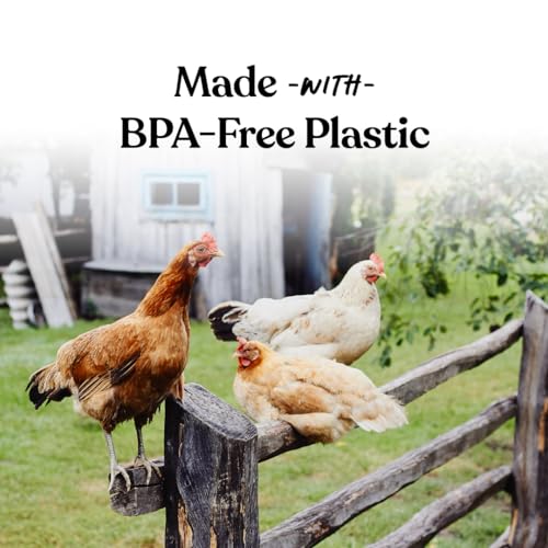 Harris Farms Gravity-Fed Poultry Watering Cups, Automatic System, 6 Count | Automatic Gravity-Fed Water Cups, Durable Plastic Construction, Easy Installation, Low-Maintenance Poultry Watering System