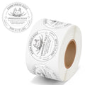 Farm Fresh Eggs Carton Labels Stickers - 500 Count Unwashed Eggs Packaging Adhesive Round Decal Roll, Market Egg Handling Sticker Collected Date for Chicken Quail Duck (2 x 2 Inch, White) - color: Eggs White
