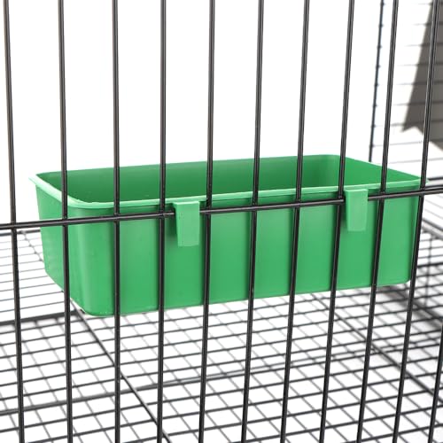 2 Pcs Pet Bird Parrot Food Bowls Small Animal Feeder Bowl Basic Dish Convenient Hanging Container for Small Bird Parrot