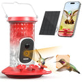 Smart Hummingbird Feeder Camera | AI Identification, 2.5K UHD, Night Vision, Attract Hummingbirds, Solar Powered Outdoor, IP66 Weatherproof, Garden Decor, Gift