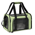 Henkelion Large Cat Carriers Dog Carrier Pet Carrier for Large Cats Dogs Puppies up to 25Lbs, Big Dog Carrier Soft Sided, Collapsible Travel Puppy Carrier - Large - Green - color: Green, size: 20.0"L x 13.0"W x 13.0"H
