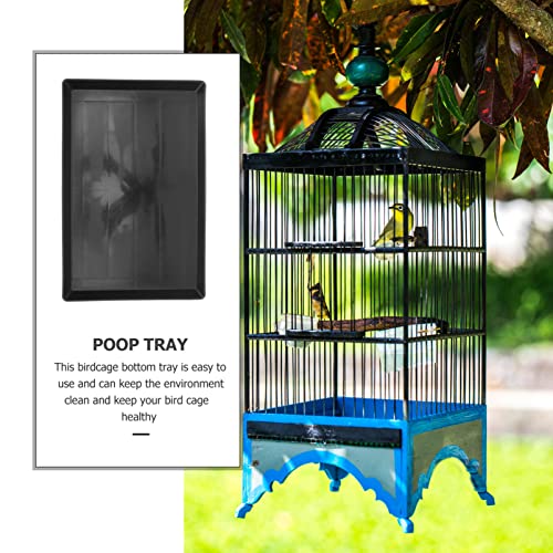 Ipetboom Dog Crate Tray Replacement 2 Pcs Dog Crate Pans Replacement Tray Plastic Bottom Kennel for Pet Cages s Kennels s Cat Rabbit Black Large - size: 44x29cm