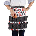 Sefiron Chicken Egg Collecting Apron,12 Deep Pockets for Hense,Duck,Goose Eggs - color: Black