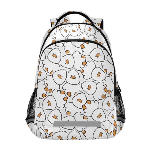 Kids Cute Duck Backpack for Boys Girls School Bags | Elementary Middle, Travel Daypack Lightweight Waterproof with Reflective Strip - color: Cute Duck