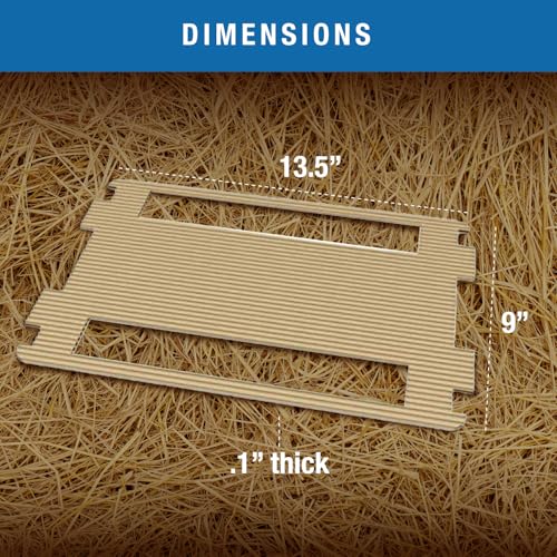 Brinsea Cardboard Hatching Mat for Ovation 28 Egg Incubator, Pack of 6 | Authentic Brinsea Ovation 28 Incubators liner; textured, disposable floor covering helps chicks grip safely during hatching - style: Ovation, 28 Egg Count Mat