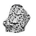 Goth Halloween Bat Gothic Baby Stuff Car Seat Cover for Baby,Mom Nursing Breastfeeding Covers,Multi-Use Car Seat Canopy Carrier Cover,Stroller Cover Newborn Shower Gift for Boys Girls - color: Bat Goth