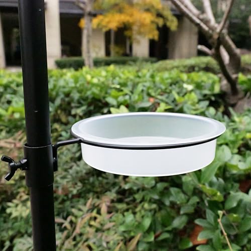 2pcs Plastic Round Bird Feeders Bowls, Wild Birds Seed Feeder Tray Bird Bath Water Bowls Accessories for Feeding Station Tray Perfect for attracting Birds - color: Water Bowl*2