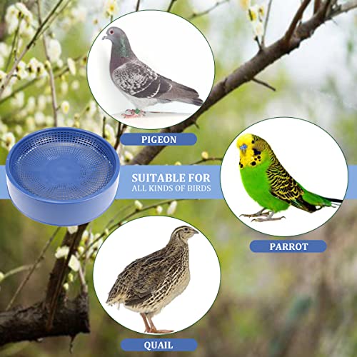 10 Pcs Plastic Pigeon Nest Bird Nest Bowls Pigeon Nest Bowl Breeding Hatching Nest for Pigeons Quails Breeding Hatching (Blue)