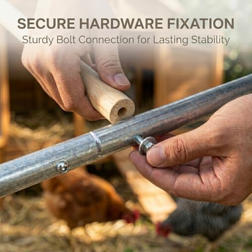 CHIKENCOOP Chicken Coop Roosting Perch Essentials：Perfect for Backyard Poultry, Easy Installation Farm Roost Toys for Chickens(81.7''L x 41.3'' W x 41.7H'') - size: 81.7"L x 41.3"W x 41.7"H