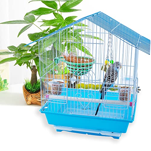 9 Pack Small Bird Food and Water Bowl Feeder, Parrot Convenient Hanging Container, Plastic Cage Sand Cup Feeding Dish